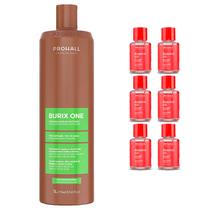 Progressiva Burix One Prohall Cabelos Afros e Crespos 1 Litro +6 Argan 7ml