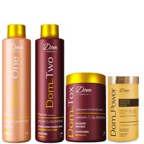 Progressiva Dom Cosméticos + Btox Massa + Mascara Power Plus