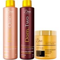 Progressiva Dom Cosméticos One Two 2x1 Litro Mascara Power Progressiva Dom Cosméticos One Two 2x1 Litro Mascara Power