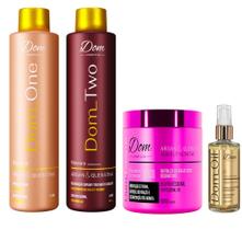 Progressiva Dom One Two Alisamento Definitivo Mascara Óleo
