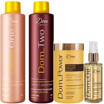 Progressiva Dom One Two Escova Alisamento Mascara Óleo Progressiva Dom One Two Escova Alisamento Mascara Óleo