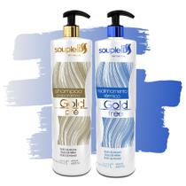 Progressiva Gold Free Soupleliss + Shampoo Anti Resíduos 2x1000ml