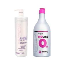 Progressiva Gold Liss Blond 1l Souple Liss + Shampoo Antiresíduos Progressiva Gold Liss Blond 1l Souple Liss + Shampoo Antiresíduos