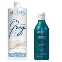 Progressiva Grego 1L+Shampoo Anti Resíduos 500Ml Blueken
