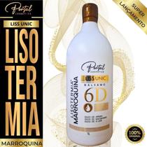 Progressiva Lisotermia Selagem Marroquina 6D Liss única Collagen :Profissional 1 Lt Liso Absurdo Al