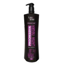Progressiva Matizadora Lama Negra de 1 Litro Alisa Matiza Antifrizz Liso Perfeito Profissional Lizz ante