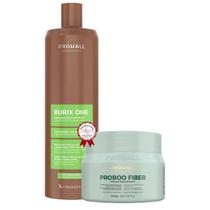 Progressiva Orgânica Prohall Burix 1L+ Reconstrução Intensiva Proboo Fiber 500g