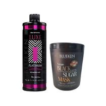 Progressiva para Cabelo Loiro Luxe 1L+ Máscara Black Sugar