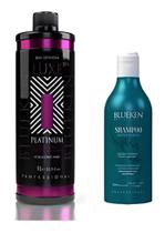 Progressiva Para Loira Platinum Luxe1L+Shampo 500Ml Blueken