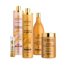 Progressiva Plastia com Hidratação Line Golden Dyusar