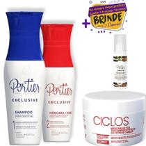 Progressiva Portier Exclusive 250ml + Ciclos B-Tox Mask 250g Original!