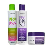 Progressiva ProBlond Shampoo 2x300g Btox Mytox Blond 250g Myphios