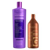 Progressiva Select Blond 1l Matizadora + Matizador Brown Gloss Morena Iluminada 500ml