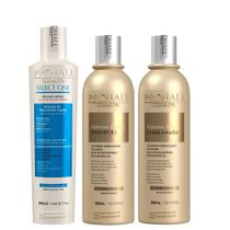 Progressiva Select One 300ml + Shampoo 300ml e Condicionador 300ml Extreme Repair