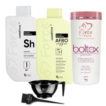 Progressiva Semi Definitiva Afro Coffee Botox Orgânico Force Reconstrução e Controle de Frizz Progressiva Semi Definitiva Afro Coffee Botox Orgânico Force Reconstrução e Controle de Frizz