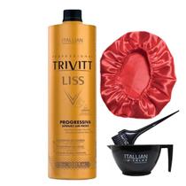 Progressiva Trivitt + Cumbuca & Pincel + Touca De Cetim - Itallian Hairtech