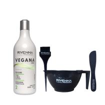 Progressiva Vegana 1L + Kit cumbuca, pincel e espátula - Rivenna Professional