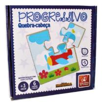 Progressivo Quebra Cabeça - Educativo em Madeira Progressivo Quebra Cabeça - Educativo em Madeira