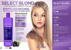 Prohall Escova Semi Definitiva Select Blond SemFormol 1l - Prohall Cosmetic