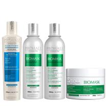 Prohall Progressiva Select One 300ml + Kit Biomask Shampoo 300ml + Condicionador 300ml + Máscara 300g