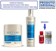 Prohall Progressiva Select One 300ml+ Máscara Tratament 500g