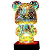 Projeção de urso de fogos de artifício 3D Night Light GZKPL para quarto de crianças Projeção de urso de fogos de artifício 3D Night Light GZKPL para quarto de crianças