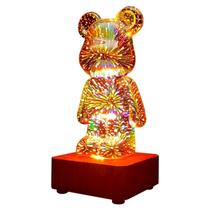 Projeção de urso de fogos de artifício 3D Night Light GZKPL para quarto de crianças