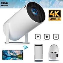 Projetor 1080p Bivolt Branco Portátil Suporta 4k Wifi