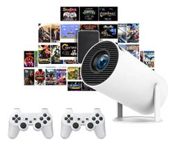 Projetor 4k Portátil Android Full Hd Video Gamer X10 Plus Branco 127/220v