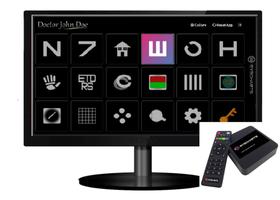 Projetor Acuidade Visual Digital Com Monitor 20 Polegadas