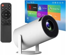 Projetor Android 13 HY320 com Compatibilidade Netflix YouTube HDMI Bluetooth Wi-Fi Lançamento 2025
