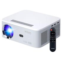 Projetor Android 5G 4K com Espelhamento Sem Fio Branco Exbom Modelo PJ-S500AW