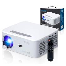 Projetor Android 5G 4K com Espelhamento Sem Fio Branco Exbom Modelo PJS500AW Projetor Android 5G 4K com Espelhamento Sem Fio Branco Exbom Modelo PJS500AW