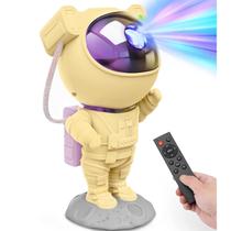 Projetor Astronaut Galaxy Mooyran Yellow Purple Remote