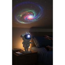 Projetor Astronauta Galáxia Bluetooth + Som Ambiente 127/220
