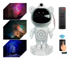 Projetor Astronauta Lua Galaxia Infantil Abajur Led