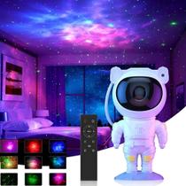 Projetor Astronauta Luminária Luz Galáxia Nebulosa Estrelas