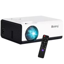 Projetor Blulory T1 de 1.200 Lumens com HDMI e USB Bivolt - Branco/Preto