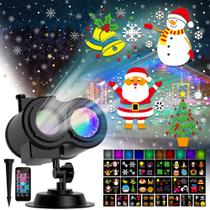 Projetor COOLWUFAN 2 em 1 com 30 Efeitos HD - Ideal para Natal e Halloween