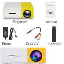 Projetor Datashow Compacto YG300 com HDMI e Full HD para Filmes