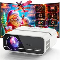 Projetor DBPOWER 4K - 600 ANSI Lumens - FHD Nativo 1080P com WiFi 5G e Bluetooth