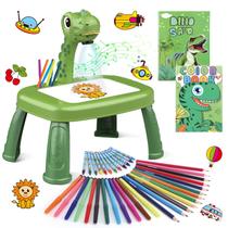 Projetor de desenho Hoarosall Dinosaur Kit com música e acessórios