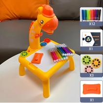 Projetor de Desenho LED para Crianças - Brinquedo Educativo com Mesa de Pintura