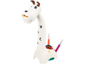 Projetor de Desenhos Infantil 6 Discos Arte Zoo - Cachorro Polibrinq com Acessórios