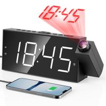 Projetor de despertador Mesqool Digital para quarto de crianças