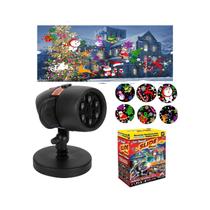 Projetor de festa de Natal e Halloween com 12 cartões e 4 designs