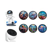 Projetor De Galáxia Céu Estrelado Luz Noturna Pacote Com 6 Lâmpadas Planetárias Acessórios De