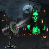 Projetor de Halloween Beforalla 3D Skull Outdoor Night Light