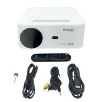 Projetor De Imagem Espelhamento Para Celular Wifi Bluetooth Hdmi Usb Projeção Até 6 Metros