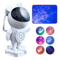 Projetor De Luz Caixa De Som Noturna Galáxia Astronauta Star